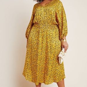 Anthropologie Marigold Midi Dress NWT XL
